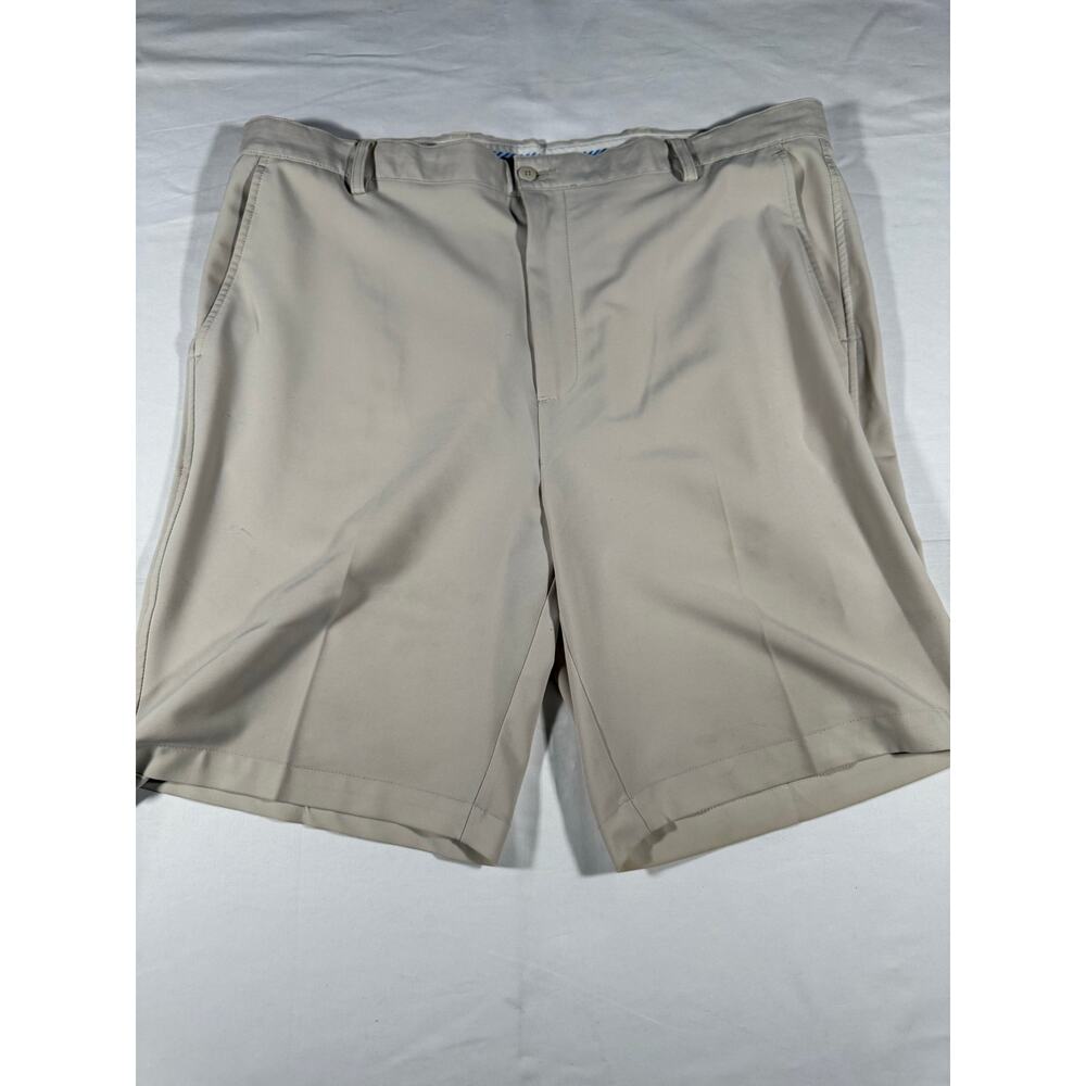 FootJoy Golf Shorts Men’s Size 40 Beige Khaki Performance Stretch Flat Front